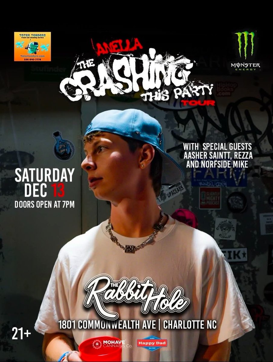 Charlotte NC‼️pull up 🍺🍺 <a href="/Anella/">Anella</a>
#MonsterEnergy 🔋🔋🔋
#therabbithole #clt #weekendvibes