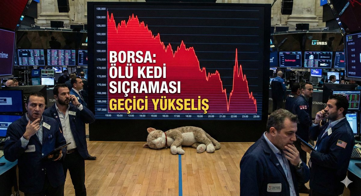 Akademi_PhD's tweet photo. Ölü Kedi Sıçraması (Dead Cat Bounce) Nedir? Gerçek Dönüş mü, Ölü Kedi Sıçraması mı? Nasıl Ayırt Edilir?

Ölü kedi sıçraması (Dead Cat Bounce), sert bir düşüş trendi içindeki hissede görülen kısa süreli, yanıltıcı tepki yükselişini ifade eder. Hisse güçlü bir yükselişten sonra keskin şekilde düşmeye başlar; piyasa korku içindedir. Tam bu noktada fiyat 1–2 günlüğüne sert bir tepki verir, hatta tavan yapabilir. Bu hareket çoğu zaman “düşüş bitti” algısı yaratır.

Ancak bu sıçrama gerçek bir trend dönüşü değildir. Genellikle büyük oyuncuların veya proje sahiplerinin elde kalan malı boşaltabilmesi için oluşur. Tepki sırasında gelen yeni alımlar, düşüş trendi devam ederken son alıcıları oluşturur. Literatürdeki meşhur ifade durumu net özetler:
“Yüksekten düşen ölü bir kedi bile sekebilir.”

1️⃣ Hacim: Gerçek dönüşler hacimle desteklenir. Ölü kedi sıçramasında fiyat yükselir ama hacim zayıf kalır.

2️⃣ Trend ve Ortalamalar: Gerçek dönüşte düşen trend çizgisi ve önemli ortalamalar (EMA 21–50 gibi) kırılır ve üzerinde kalınır. Ölü kedi sıçramasında fiyat bu seviyelere çarpıp geri döner.

3️⃣ Süre: Gerçek dönüş zamana yayılır. Ölü kedi sıçraması genellikle kısa ve ani olur (çoğu zaman 1–2 gün).

4️⃣ Dip yapısı: Gerçek dönüşte daha yüksek dipler oluşur. Ölü kedi sıçramasında dipler daha da aşağı gelir.

5️⃣ Gerekçe: Gerçek dönüşün arkasında çoğu zaman temel veya haber desteği vardır. Ölü kedi sıçraması ise sessizdir; yalnızca fiyat hareketi vardır.

Özet: Hacim yoksa, trend kırılmamışsa, hareket kısa ve gerekçesizse; büyük ihtimalle gördüğün şey ölü kedi sıçramasıdır.
Her tepki yükselişi dönüş değildir; bazıları sadece son tuzaktır.

#AkademiPhd #HissePhd #Eğitim
#ÖlüKediSıçraması #Fake