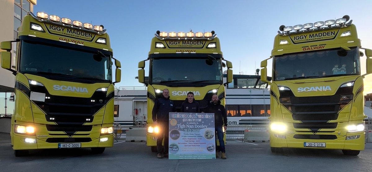 AranIslandFerry's tweet photo. Our crew members, Shaun, Éanna, and Aodán are organising a Charity Truck Run on December 21, to support Tigh Nan Dooley, a local school that helps kids in the community. If you’d like more information or wish to donate, please click on the link below.. 💙

https://t.co/f10IP1uDRv https://t.co/uNWvCn2lpR