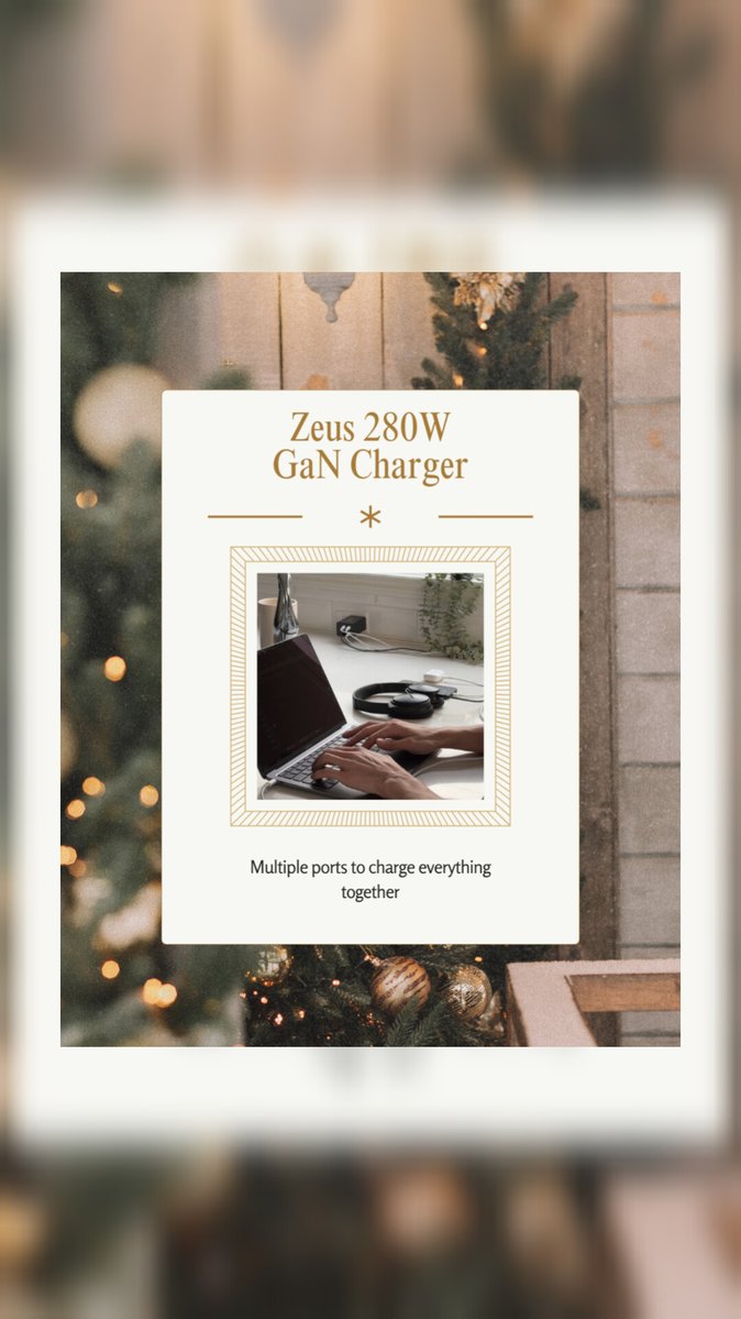 chargeasap's tweet image. Today’s Christmas! ⚡🎁

Zeus 280W charges your entire desk like it’s nothing. Perfect for the tech lover who runs everything at once.

Visit chargerasap.com for more big gift energy. 🎄🔌

#fastcharge #innovative #smarttech #android #ios #technologytrends #techlover