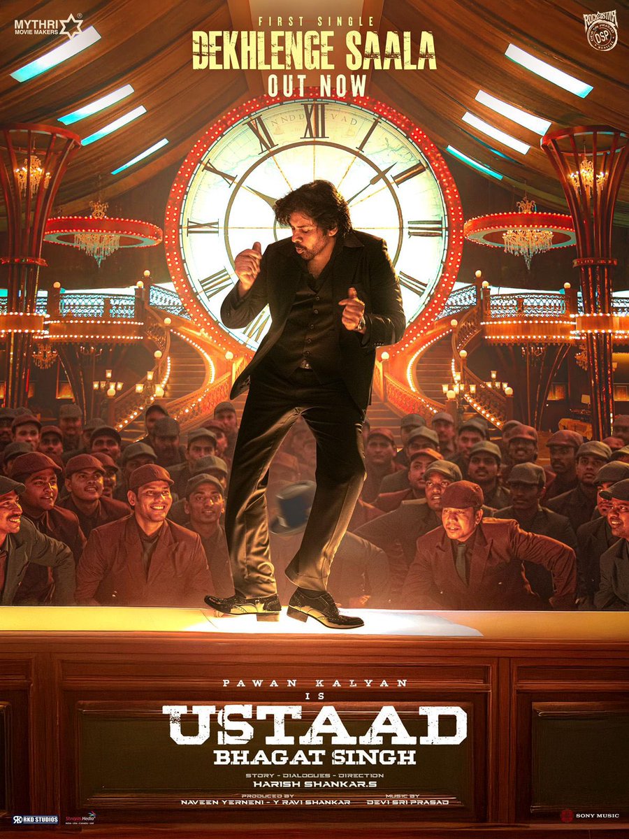 SureshkumarKam5's tweet photo. Only @ThisIsDSP can give goosebumps like this 🙌🥳
 
DSP once again proves why he's the heartbeat of a mass cinema 🤩

#DekhlengeSaala hits hard with powerful vibes with mass energy 💥

A perfect dance track of the year 🕺🕺

@harish2you #UstaadBagathSingh https://t.co/fqlw7xbWeL