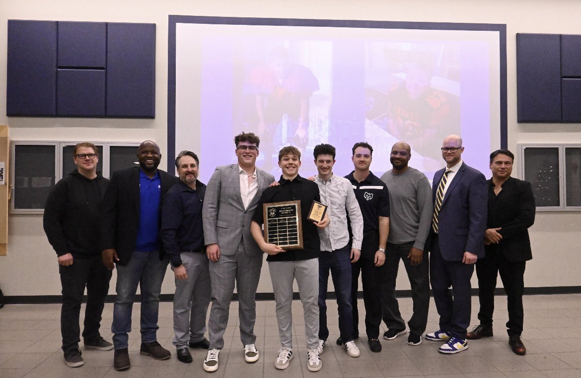 Ca1ebBannister's tweet photo. Extremely Thankful to be named Most Outstanding Grade 11 and receive a plaque for conference all-star. Couldn’t have done it without my teammates or coaches! https://t.co/IobsrNmckK
