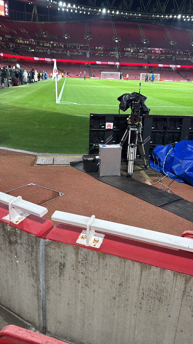 By the corner flag today.!