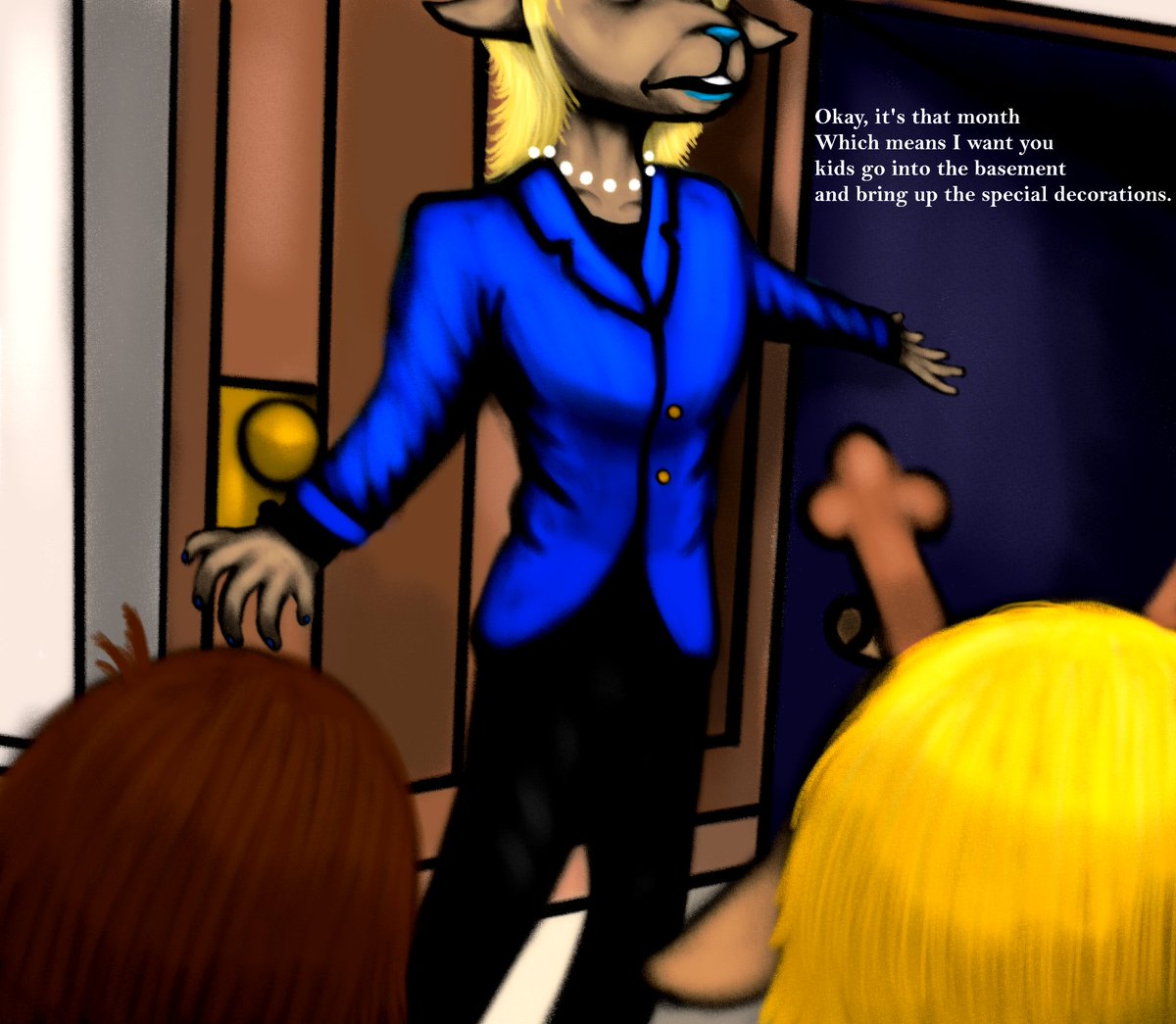 Charcoalman2's tweet image. Deltarune: Negligence

#Horrorart 
#Deltarune