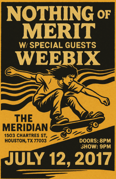 NothingOfMerit's tweet photo. Cool flyer from back in the day in HTX https://t.co/QBOzH8vSDD