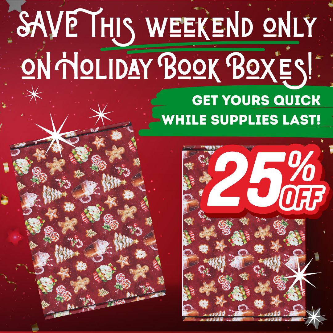 FLASH SALE on Holiday Book Boxes! This weekend only - save 25%!  - Under $50 today &amp; tomorrow! shop.cozybookscorner.com/collections/ho…
Plus they come in adorable printed boxes so you can skip the wrapping! #readers #giftsforher #BookWormSat