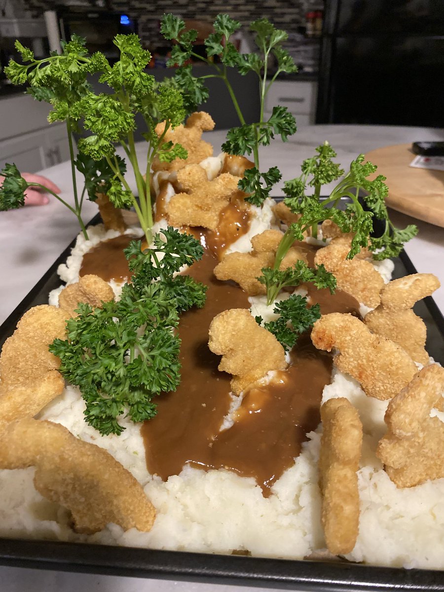 the_triggered_'s tweet photo. Dino volcano. Fun and easy to make. https://t.co/RETjJembNn
