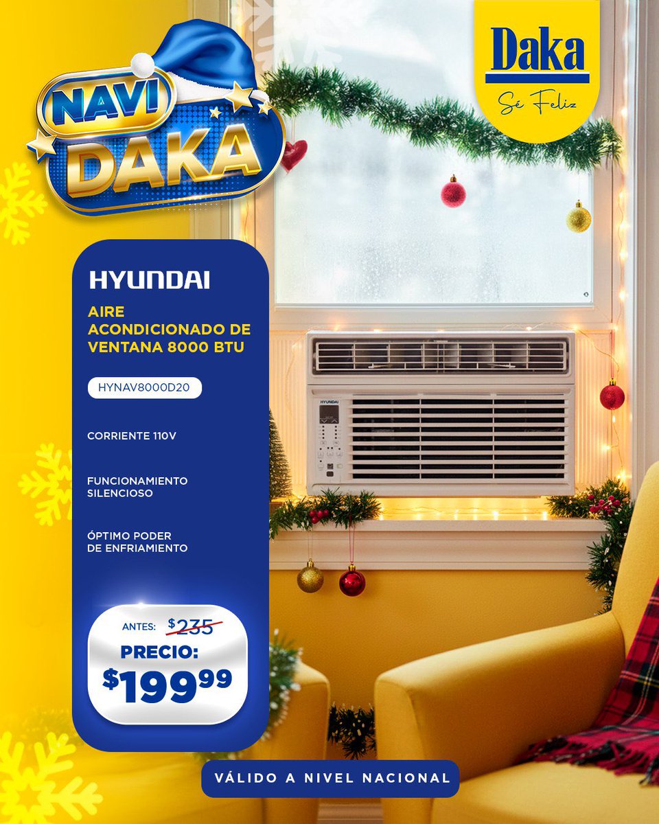 ¡NAVIDAKA ESTÁ AQUÍ!🤩🥰

Queremos cerrar este maravilloso año a lo grande y venimos con una de esas promociones que te encantan.💛

📌 Válida a nivel nacional hasta el domingo 14 de diciembre.

#tiendasdaka #daka #venezuela