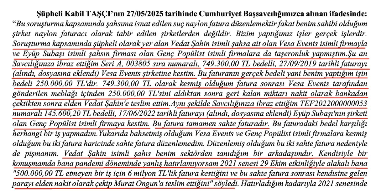Şimdilik size Now Haber'nde aracı olduğu manipülasyona yönelik bir fragman bırakıyorum. Haberlerde adı geçen Ahmet Taşçı, naylon fatura kestiğini iddia ettiği amcasının oğlu Kabil Taşçı ve Kabil Taşçı'nın fatura kestiği Vedat Şahin'i kurtarmak için haberlere konu olan dilekçeyi