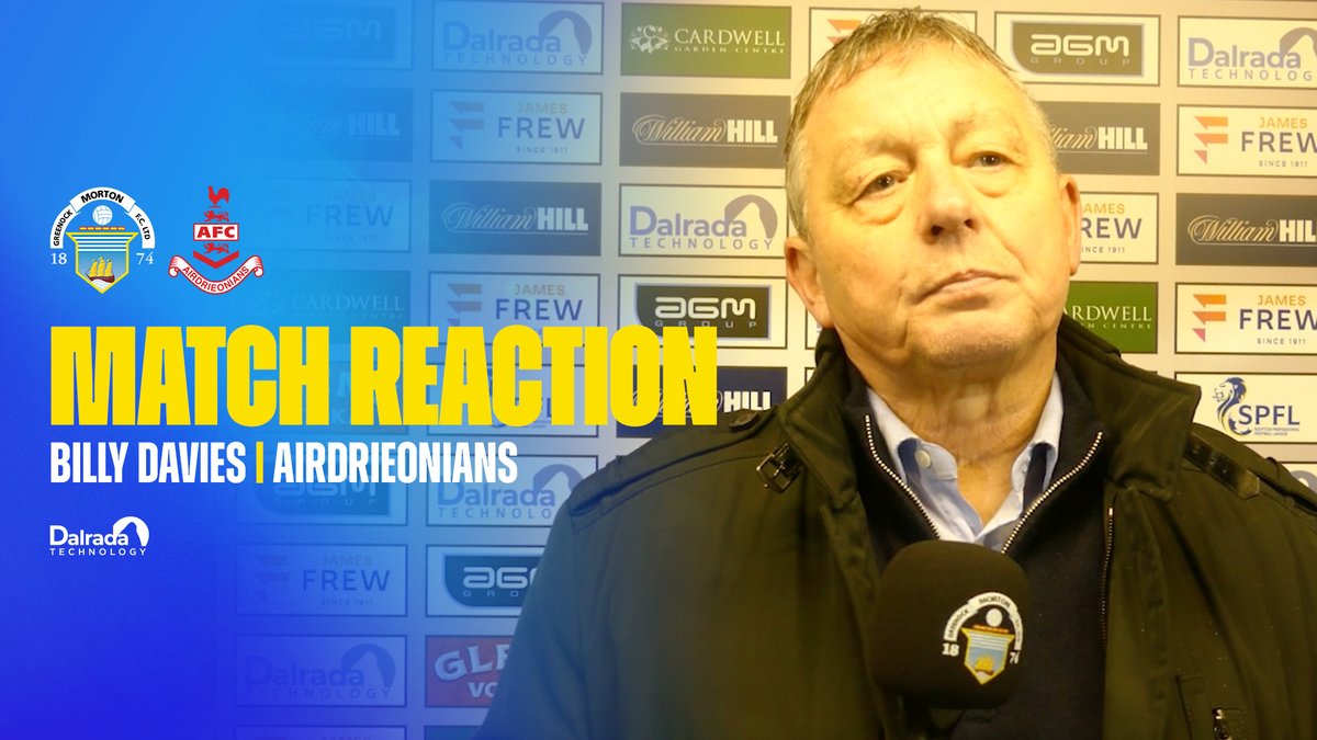 Morton_FC's tweet photo. 🗣️ Hear from Billy Davies following today's match against Airdrieonians.
 
➡️ https://t.co/2JNpBozTlW https://t.co/Vm3x3Ug6Lm