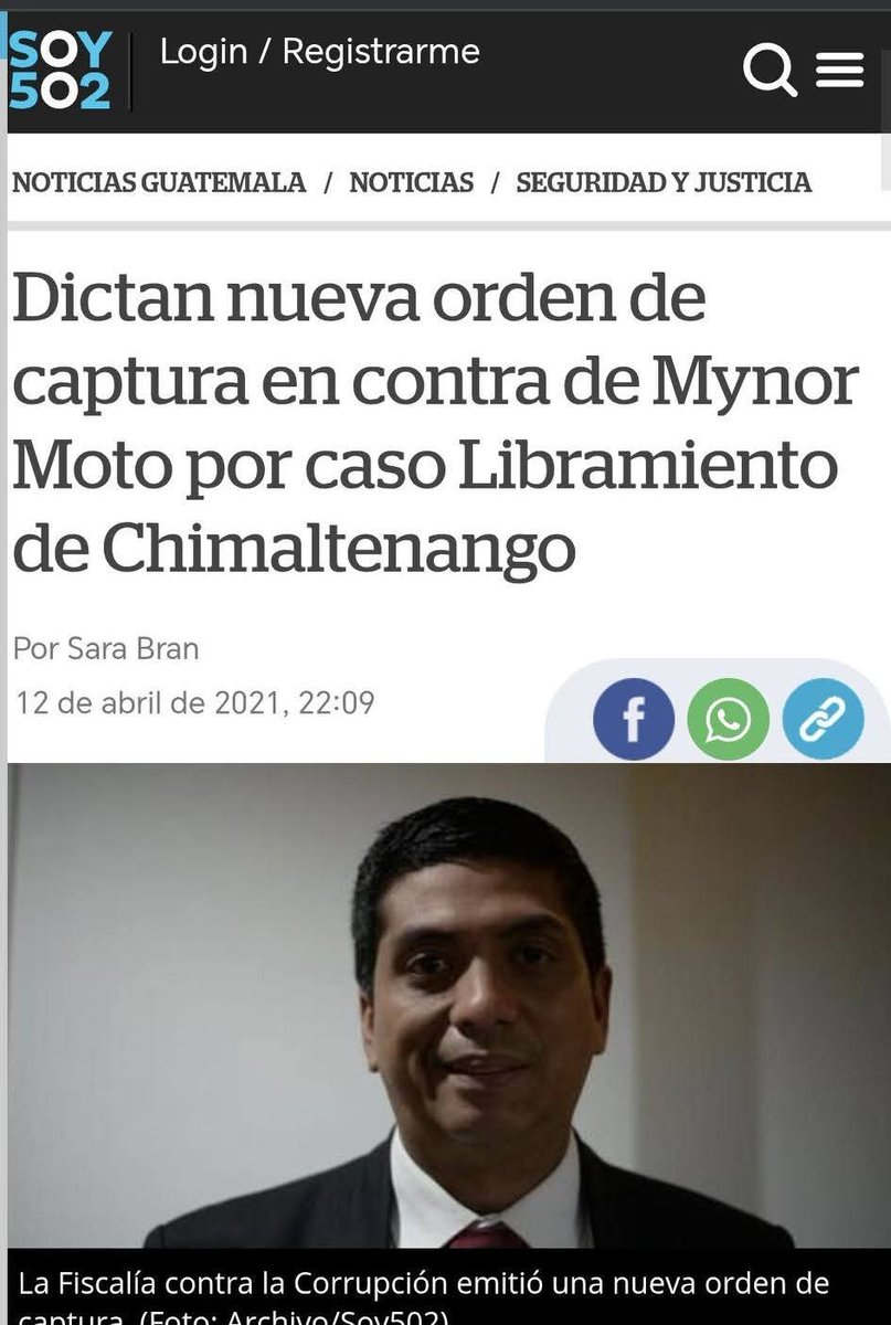 LarRRytO's tweet image. ¿Saben quién es Mynor Moto?
Acusado de recibir sobornos por el caso del Libramiento de Chimaltenango (el megaROBO diría yo👻) , incluido en la lista Engel y ya tuvo ordenes de captura pero fue blindado por otros corruptos.

ÉL NO PUEDE LLEGAR AL PODER. 🚫🚫🚫🚫
Tanto convivió…
