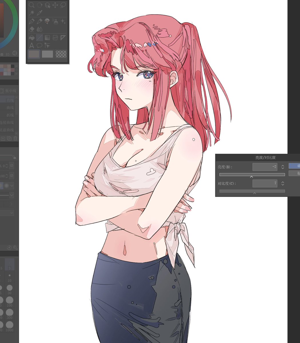 フレイ　尝试一些上色…