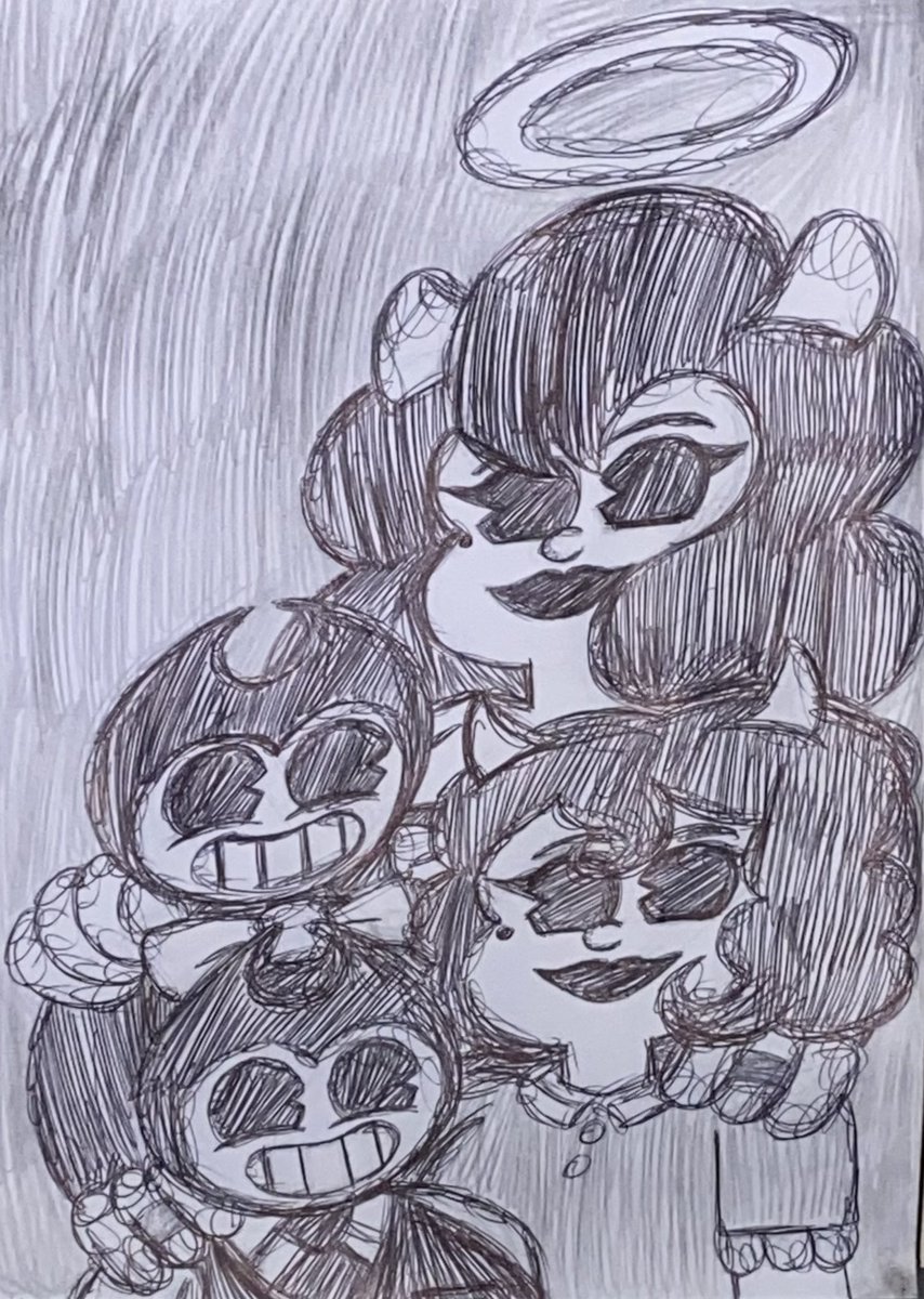 Liamsexton131's tweet photo. Family photo 

#bendyandtheinkmachine #bendyandthedarkrevival #bendylonewolf #bendythecage #bendysecretsofthemachine #bendyandtheinkfactory #bendymovie #bendythedancingdemon #aliceangel #daisydemon #evandemon #batimoc #bendyxalice #drawing https://t.co/iXMLXK31XJ