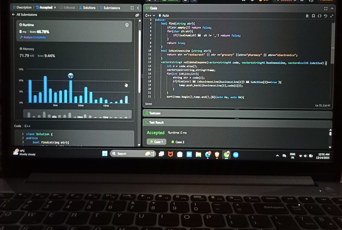 AlgoSpy4's tweet image. The only &quot;Accept&quot; for which my heart melts 💕

#leetcodedaily #dsa #cpp #coding #tech