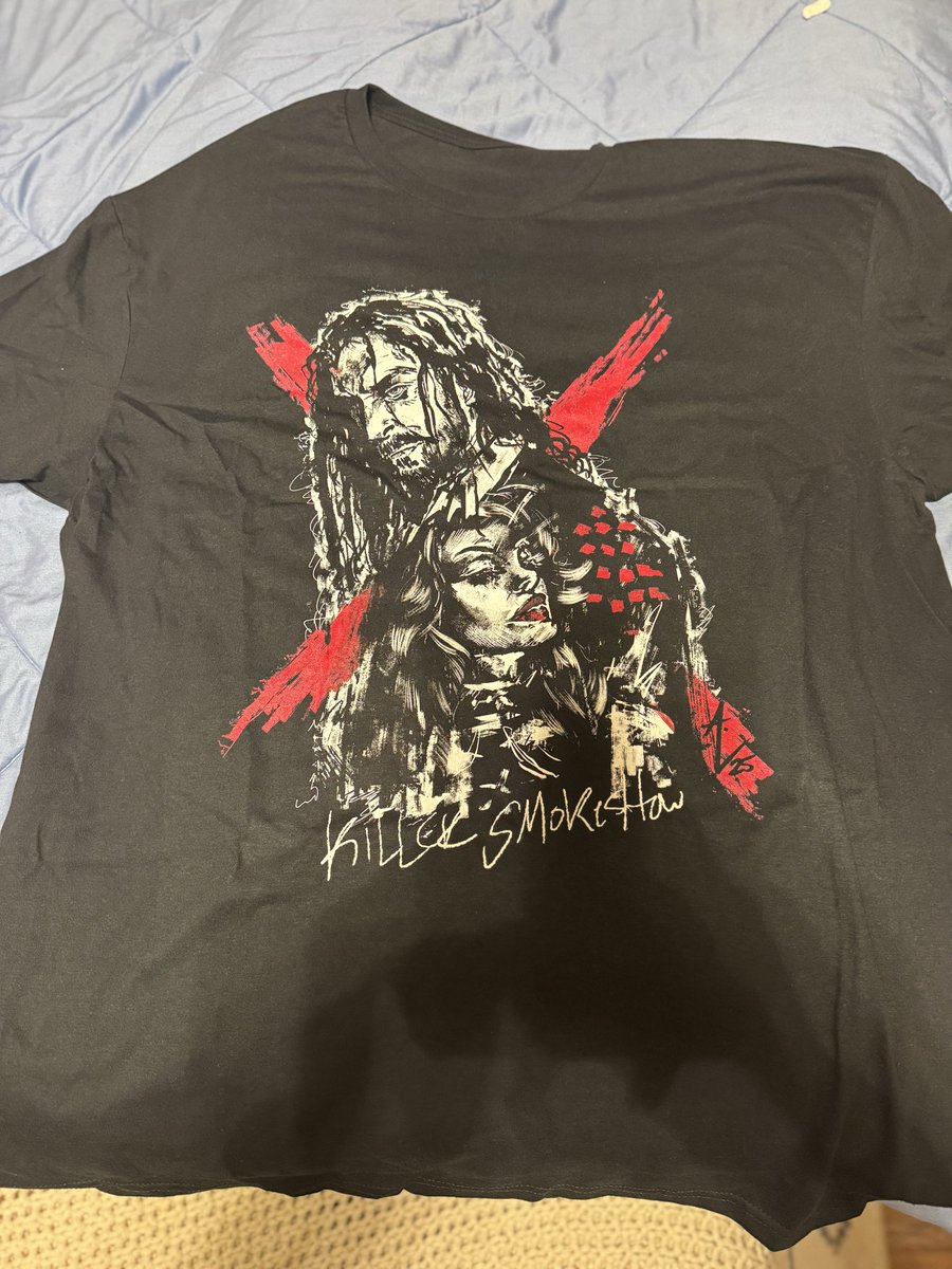 A_L_W_podcast's tweet image. I got my new @realKILLERkross shirt in 
today! 

Order yours at prowrestlingtees.com/dont-kross-a-k…

Art by: instagram.com/stayaleart_?ig…

DON’T KROSS A KILLER! 
#KillerKross #WeWantKross #TickTock