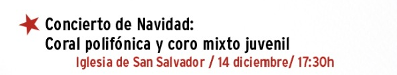 AmpaEM_MRS's tweet photo. Mañana 14 de diciembre, podremos disfrutar del Concierto de Navidad de la Coral polifónica y coro mixto juvenil 🎄🎶

🗓️14 de diciembre 2025 a las 17:30
📍 Iglesia de San Salvador

#EscuelaConservatorioMRS https://t.co/eyOaAjJkin