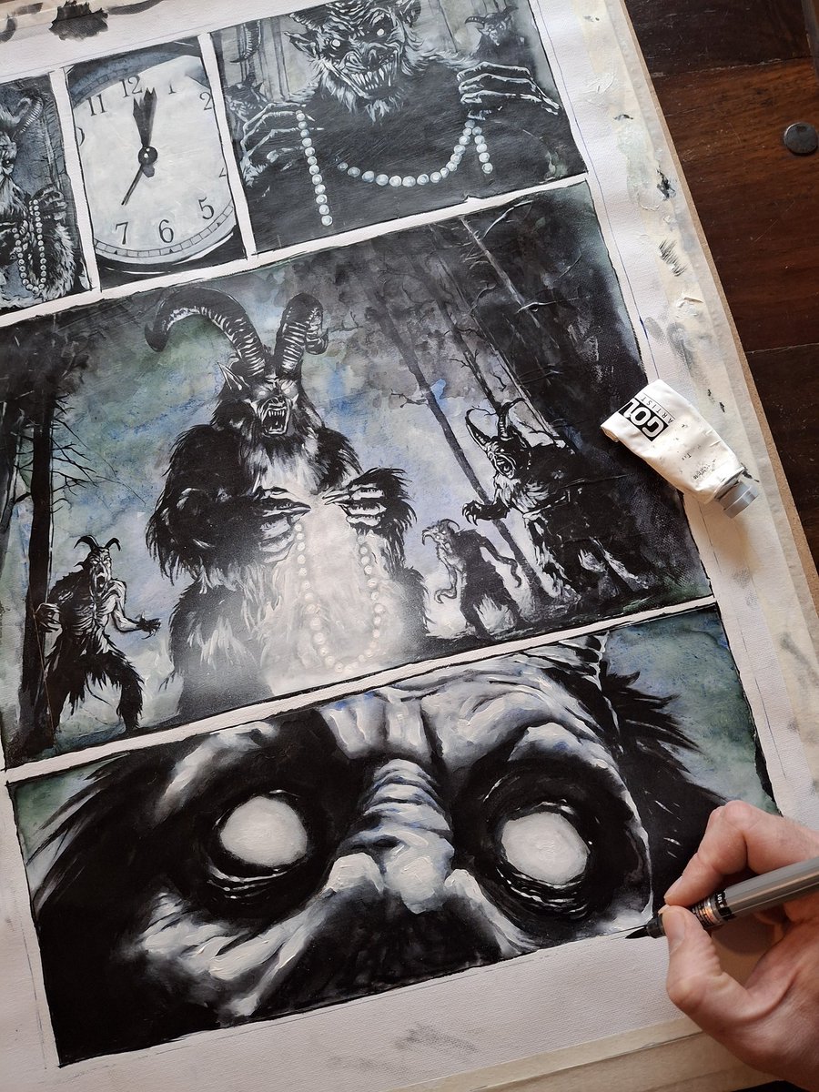 Ink stains.
Rough edges.
Shadows slowly painted by hand.

BEHIND THE TREES is coming.
Sign up. 👇