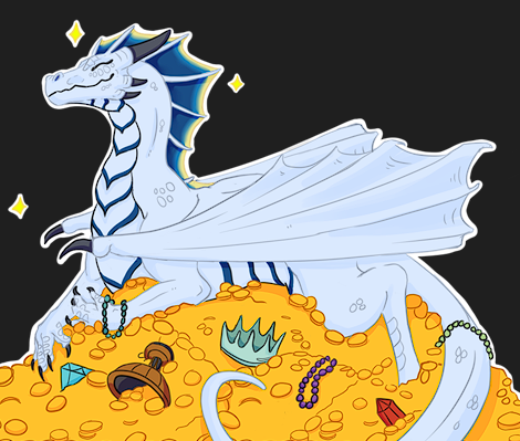 Amendelwyr's tweet photo. The Twelve Days of #Christmas Dragons - Countdown begins!

On the first day of Christmas, this dragon gave to me,
A fine hoard of gold, protected by she!