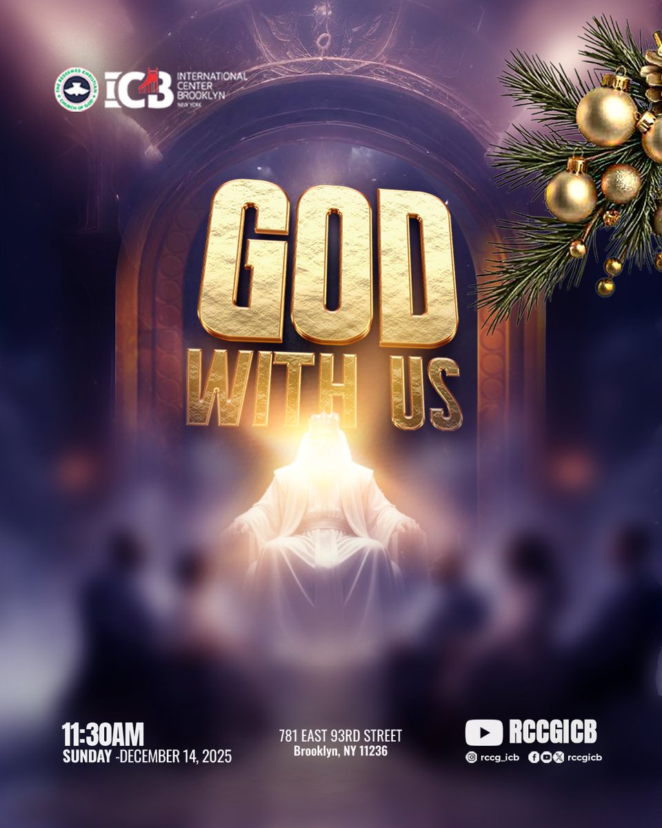 RccgIcb's tweet photo. No matter the season, the promise remains...
God With Us.

Join us for a powerful service filled with worship, the Word, and divine encounters. 

You are welcome! https://t.co/Q01MGsSm27