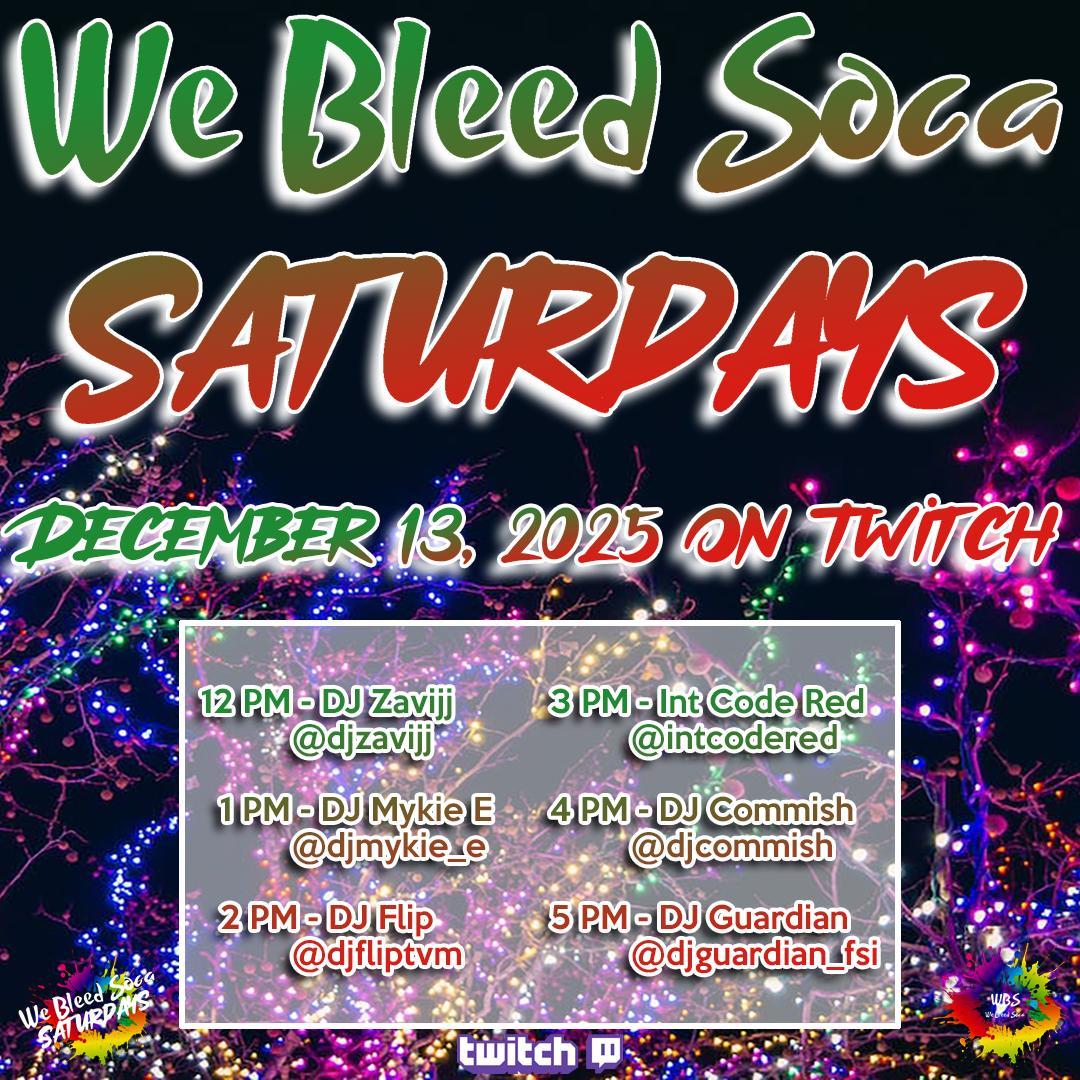 The Lineup: 

12 PM - DJ Zavijj 
@zavijj 

1 PM - DJ Mykie E
@djmykie_e 

2 PM - DJ Flip
@djfliptvm 

3 PM - Int Code Red 
@intcodered 

4 PM - DJ Commish
<a href="/djcommish/">DJ Commish</a> 

5 PM - DJ Guardian 
@djguardian_fsi