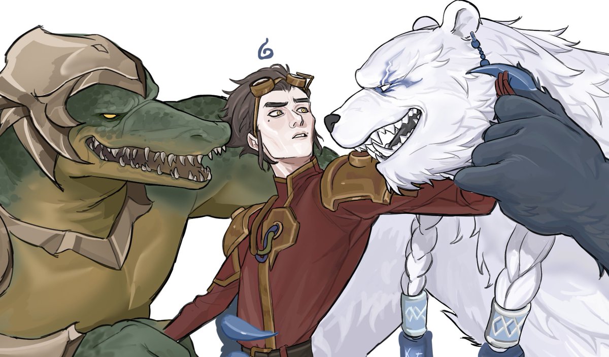 Nexus can wait i guess... 🐻‍❄️🐊
#viktor #volibear #renekton #LeagueOfLegends