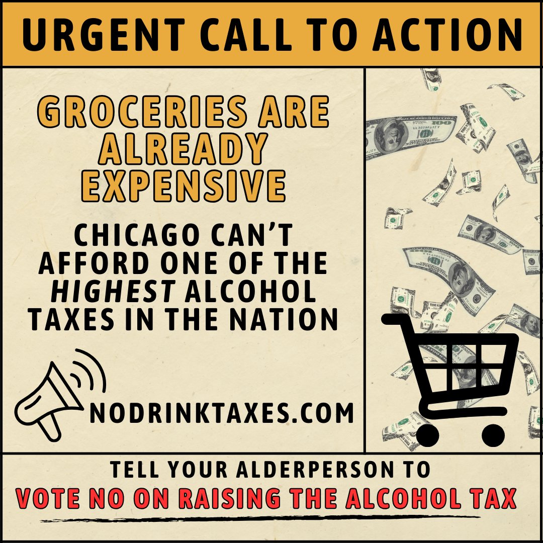 Take action! Visit NoDrinkTaxes.com to oppose a proposed 29% City Hall sales tax increase on your favorite adult beverages!  nodrinktaxes.com