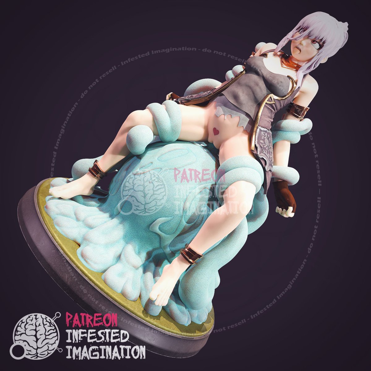 Infested3d's tweet photo. A slimy, seductive 3D-printable piece featuring tentacles enveloping a girl 🖤Perfect for fans of bold, fetish-inspired erotic art🔞
Get it on my Cults3D profile and join me on Patreon
 #TentacleSlime #HentaiSculpt #3DPrintable #FetishArt #EroticFantasy https://t.co/42rngqrXLI