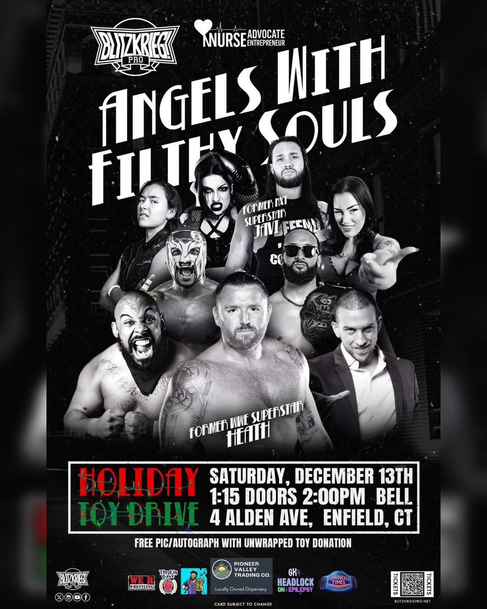 KingOfChaosNYC's tweet image. Be in the holiday spirit or I’ll kick your teeth in 

@Blitzkrieg_Pro is live with #AngelsWithFilthySouls on @indiewrestling