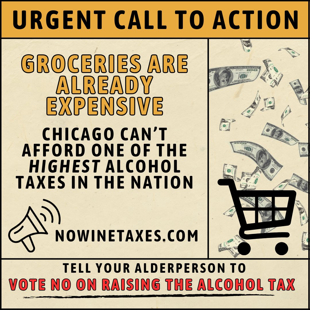 Take action! Visit NoDrinkTaxes.com to oppose a proposed 29% City Hall sales tax increase on your favorite adult beverages!  nowinetaxes.com