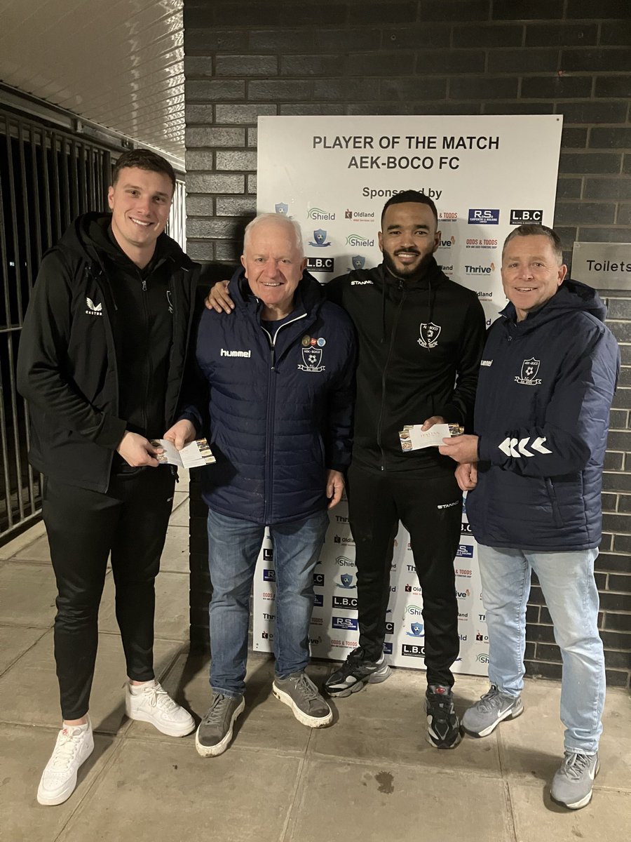aekbocofc's tweet photo. JOINT MOM
Nick Croucher 🤝 Reeko Best  

Croucher pulled off a fantastic save to prevent Bristol Telephones extending their lead and was solid throughout.  

Reeko was a constant threat, always looking to make things happen with intelligent runs and took his goal very well

🐻👏 https://t.co/CUAOi1ELh3