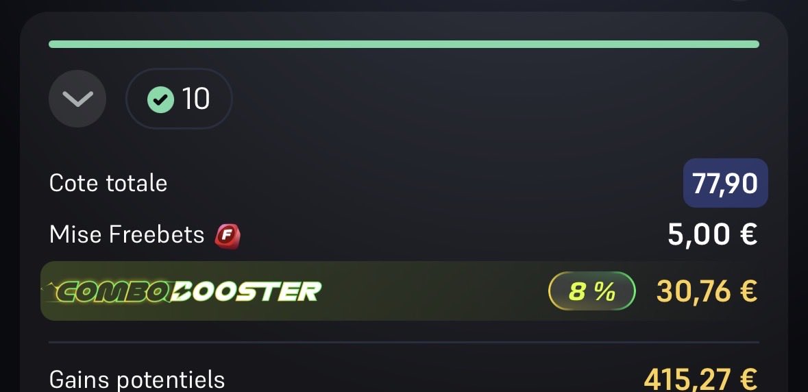 Benouze6's tweet photo. Merci pour les 5€ de freebets @WinamaxSport 😘😁 https://t.co/VJuCrYgBK1