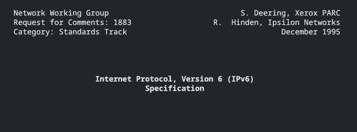 IPv6 is now 30 years old.

Remember how many articles were written, 25 years ago, about how we would run out of IPv4 address "any day now" and that IPv6 would be mandatory almost immediately?

Good times.