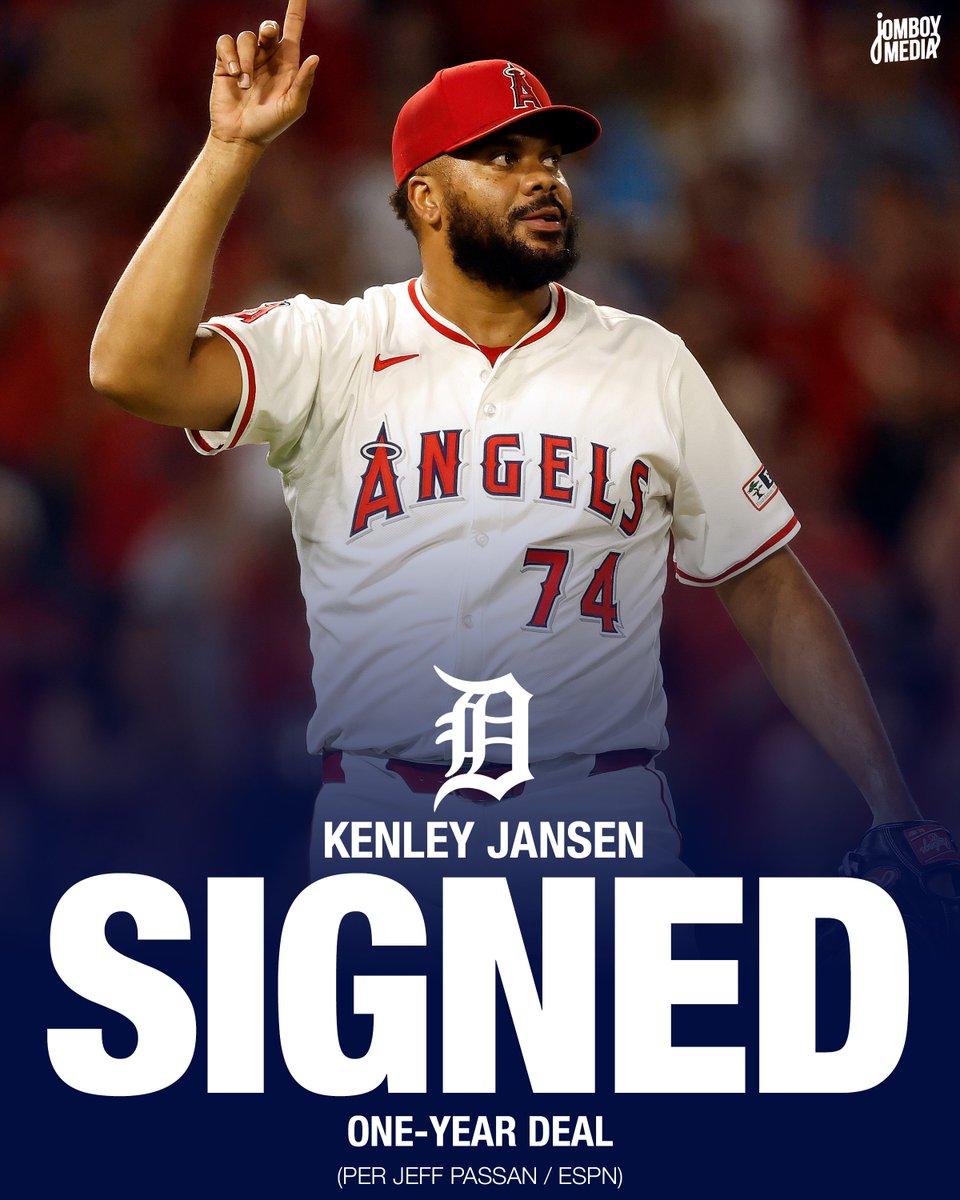 TalkinBaseball_'s tweet photo. Kenley Jansen is signing with the Tigers https://t.co/7yH60JeuNl