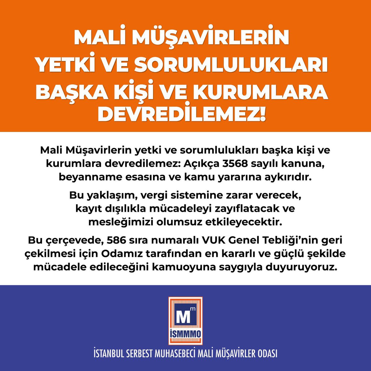 Mali Müşavirlerin sesi çıksın artık,
Ya hep beraber, ya hiç birimiz!

#malimüşavir