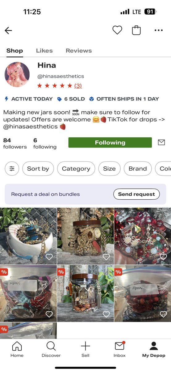 Hey guys ! Just a small bump for my amazing fiancé. She’s started selling on Depop under the name @/Hinasaesthetics, if you’re looking for jewelry and maybe want to add to your jar collection at the same time, go check it out, would be greatly appreciated 🙏🏽 thank you guys!#depop