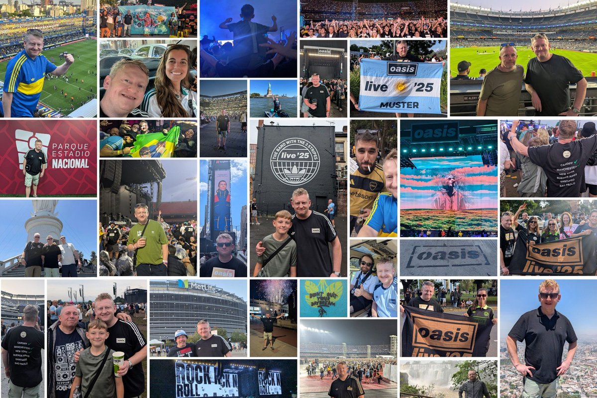 SteWinny's tweet image. 5 months 
3 continents
6 countries
8 gigs
3 Bucket Lists ✅✅✅
Infinite memories 

Never to be repeated and never to be beaten. 

#OasisLive25 #Oasis