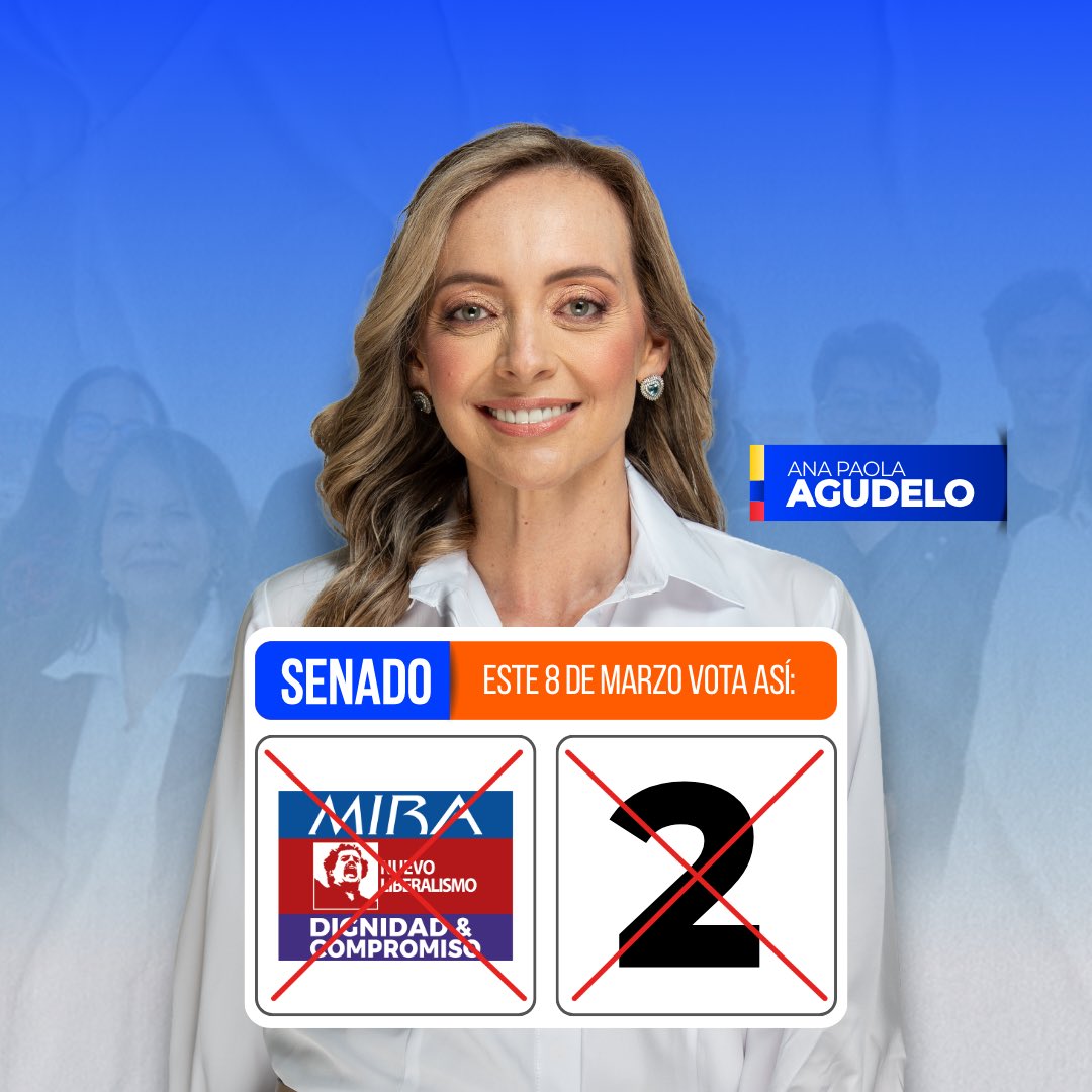 #AvancemosPorColombia uni2 al Senado por el <a href="/PartidoMIRA/">Partido MIRA</a> el próximo 8 de marzo✌🏼