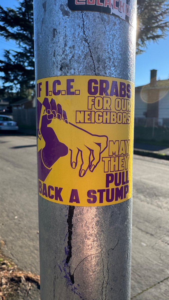 if ICE grabs for our neighbors, may they pull back a stump