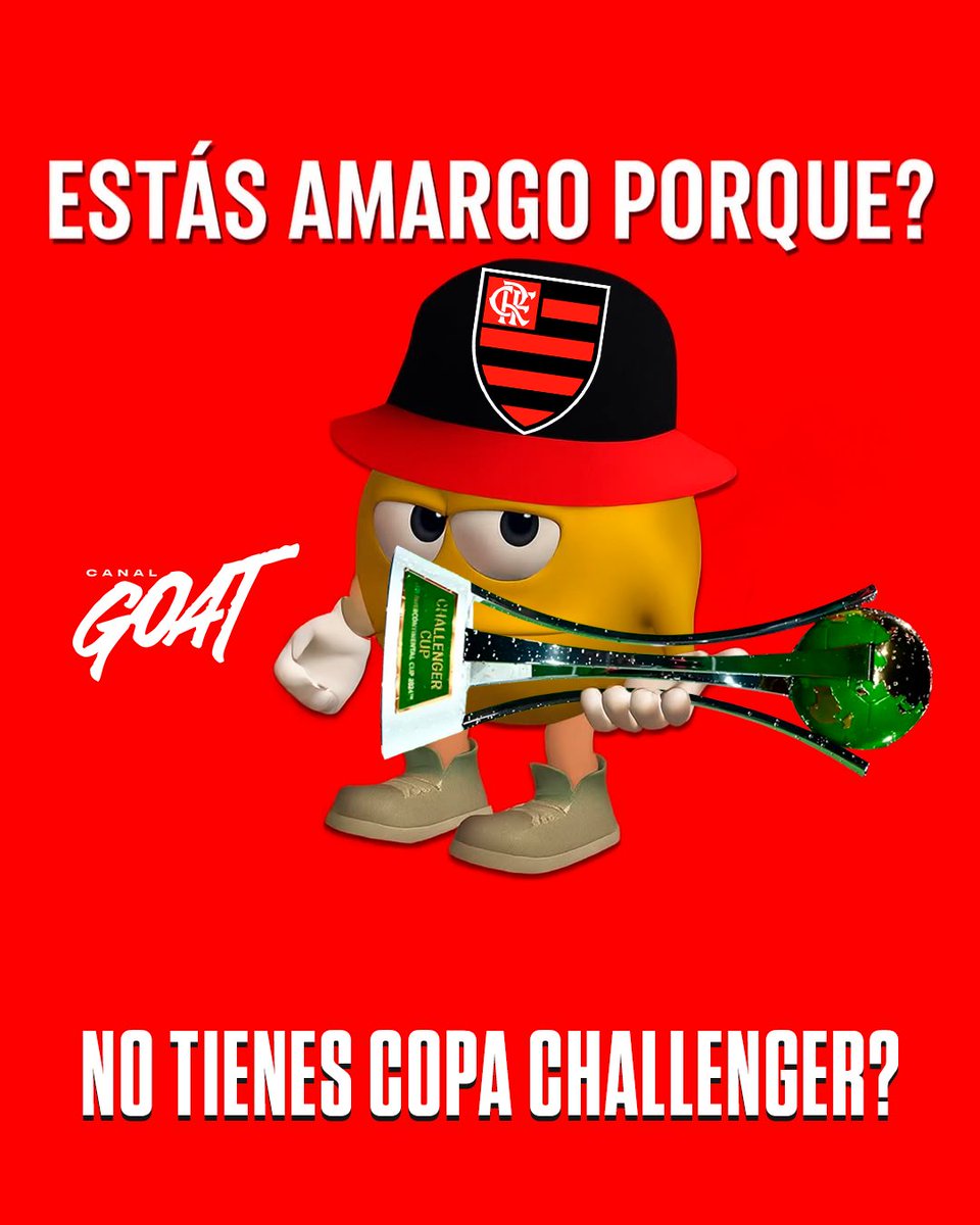 CanalGOATBR's tweet photo. MAIS UMA TAÇA PRA CONTA DO FLAMENGO EM 2025! 🏆
#Flamengo #ChallengerCup #PSG #CopaIntercontinentalNoGOAT https://t.co/nU17TUiTpC