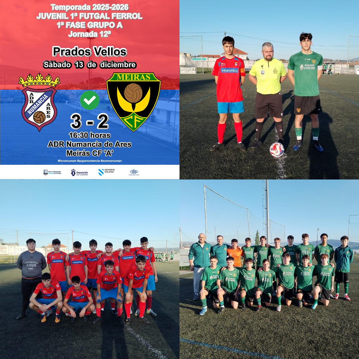 #Juveniles. ADR Numancia de Ares, 3 - Meirás CF, 2
