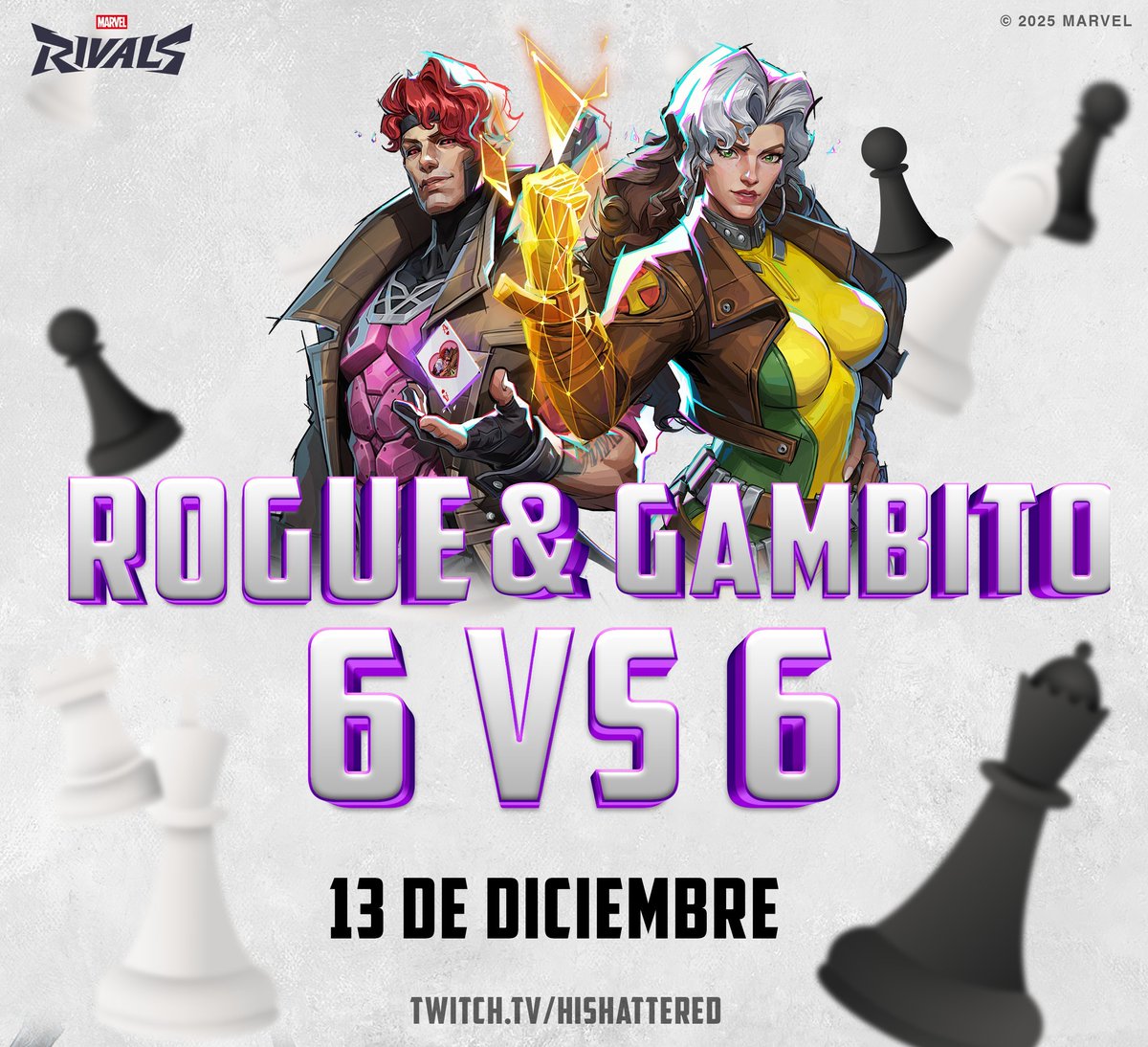 Hoy estaremos en vivo con el evento✨
♟️4 equipos. ¡¿Quiénes serán los mejores Rogue &amp; Gambito?

♟️Tendremos a <a href="/soym4sk/">BNG Soym4sk</a> &amp; <a href="/Ransabia_xD/">Ransabia</a> de Casters✨