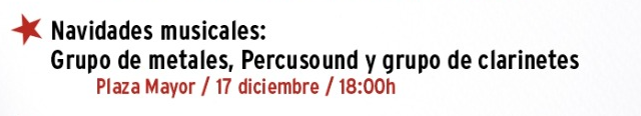 AmpaEM_MRS's tweet photo. Os invitamos a disfrutar de unas navidades musicales con el grupo de metales, Percusound y grupo de clarinetes. 🎄🎶🤩

🗓️17 de Diciembre a las 18h
📍Plaza Mayor

#EscuelaConservatorioMRS https://t.co/nHVorBna1a