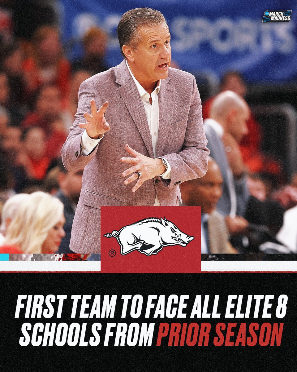 MarchMadnessMBB's tweet image. Arkansas is ducking NO smoke 💨

5️⃣ more of these matchups for the Razorbacks this season 👀
