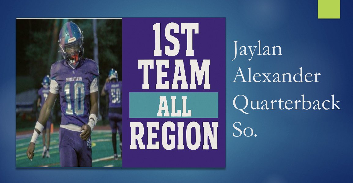 SatlFootball's tweet photo. Congrats to our 1st Team All-Region Award Winners @SAtl_athletics #SwarmAsOne https://t.co/gZ8WdEzLPL