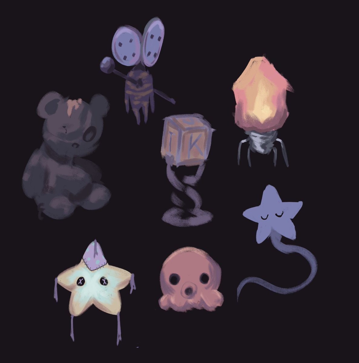 resurrecting my social media by going through the backlog of stuff i have. starting with this old concept art for our tower defense/horror-y game "mis amigos"

#conceptart #gamedev #indiedev