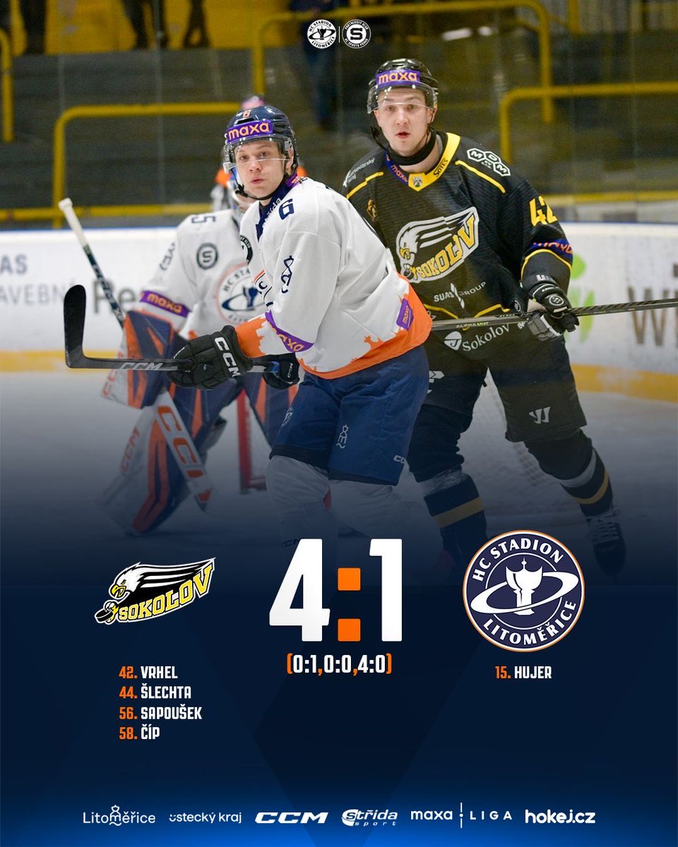Utkání v Sokolově se nám nepodařilo 😞
🟠 Reportáž: hclitomerice.cz/match/8512