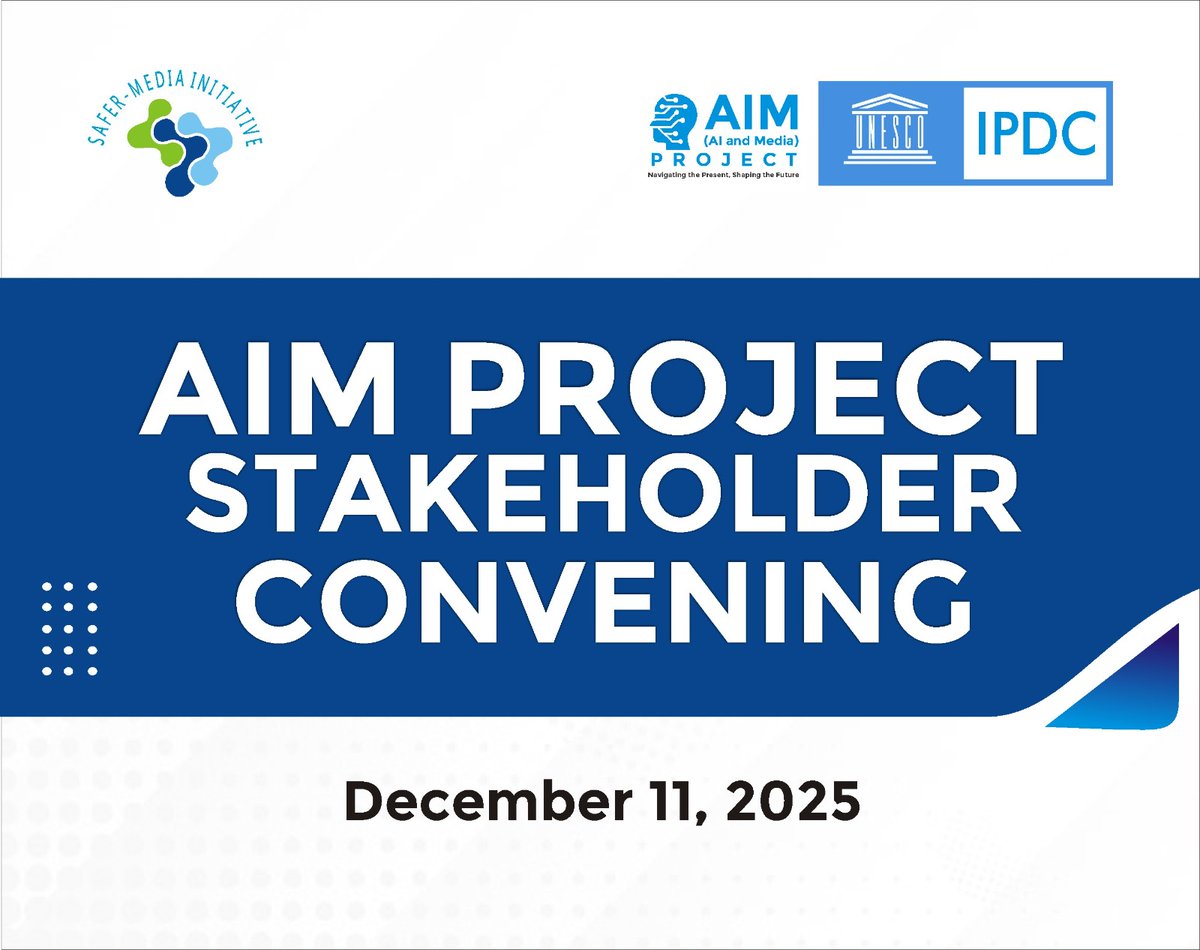 The rapid adoption of Artificial Intelligence (AI) in newsrooms across Nigeria and the need to ensure its responsible use was the central focus of a high-impact virtual discussion on Thursday, December 11, 2025, hosted by SMI
Read more: bit.ly/4pCvQCL