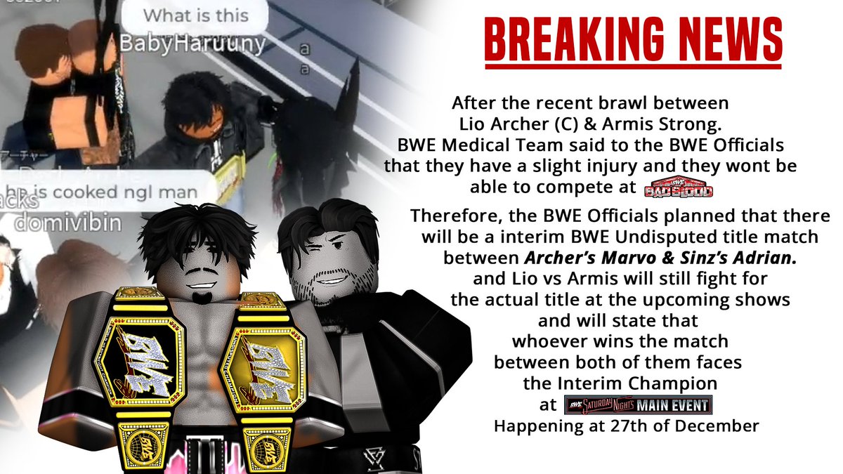 BREAKING NEWS BWE UNIVERSE!!!