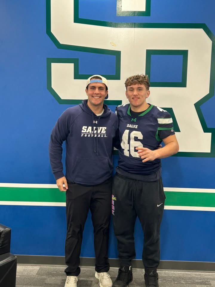 GBake02's tweet photo. I wanna thank @CoachMMoss for having me out for my official visit @SalveRegina! Absolutely beautiful campus and awesome staff excited to see what’s next. https://t.co/nejKVOCwrK