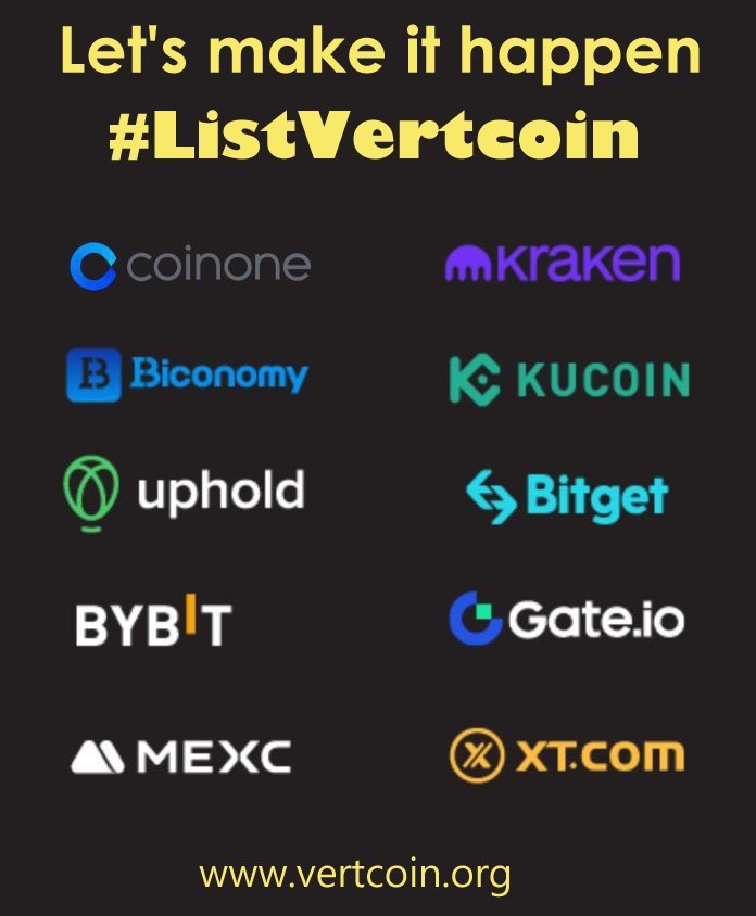 MikeXG2's tweet image. Hey crypto exchanges,

if you can list meme coins that vanish by Easter, you can definitely list a coin that's survived multiple market cycles!

Be kind to the OGs, list Vertcoin.

@coinone  @krakenfx  @kucoincom   @BiconomyCom 
@bitget   @Bybit_Official   @Gate   @MEXC_Official